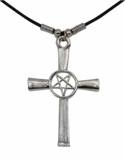 Anhänger – Kreuz und Pentagramm