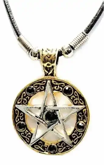 Anhänger – Pentagramm mit Ornamenten
