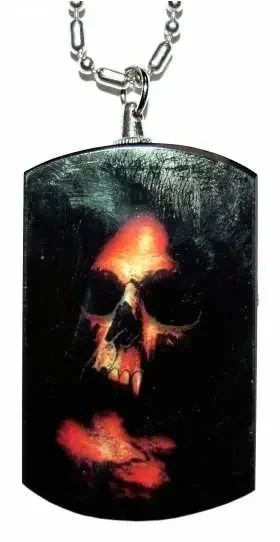 Anhänger – Roter Totenkopf