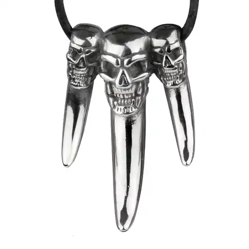 Anhänger ‘Big Skull Claw‘ Edelstahl