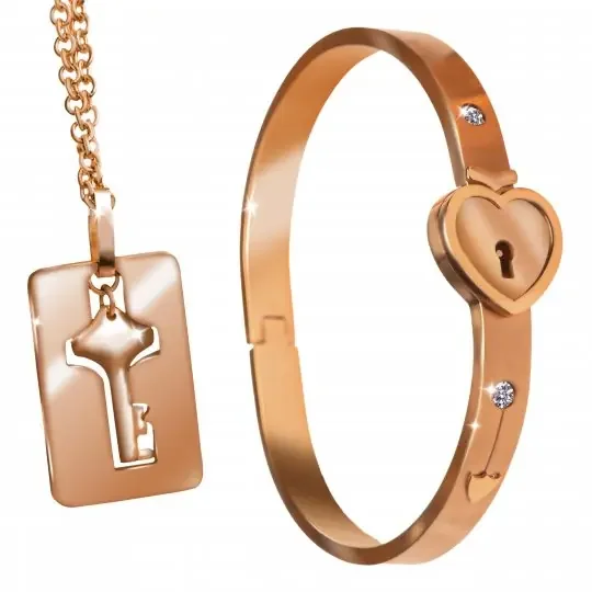 Armband mit Manschettenverschluss und Schlüsselhalsband