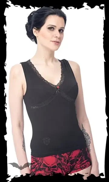 Ärmelloses Gothic-Top