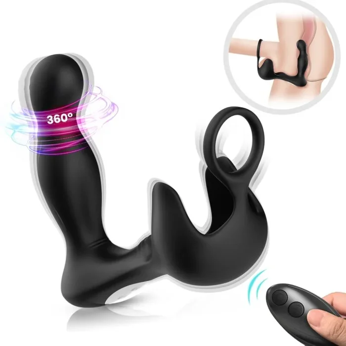 Armony – Surround Vibrator Anal – Stimulator Hoden – Ring Fernbedienung Schwarz