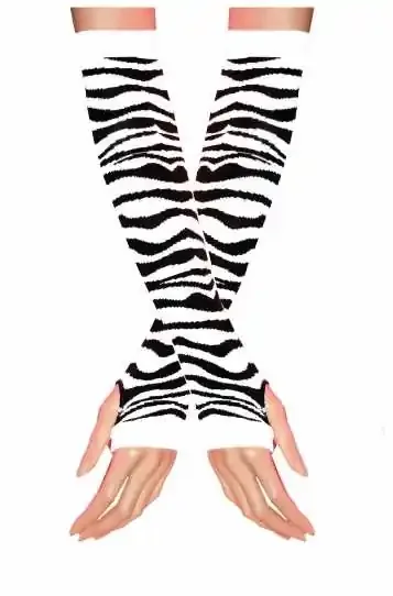 Armstulpen mit Zebra Muster