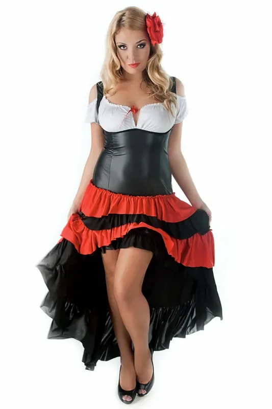 asymmetrisch geschnittenes Kleid