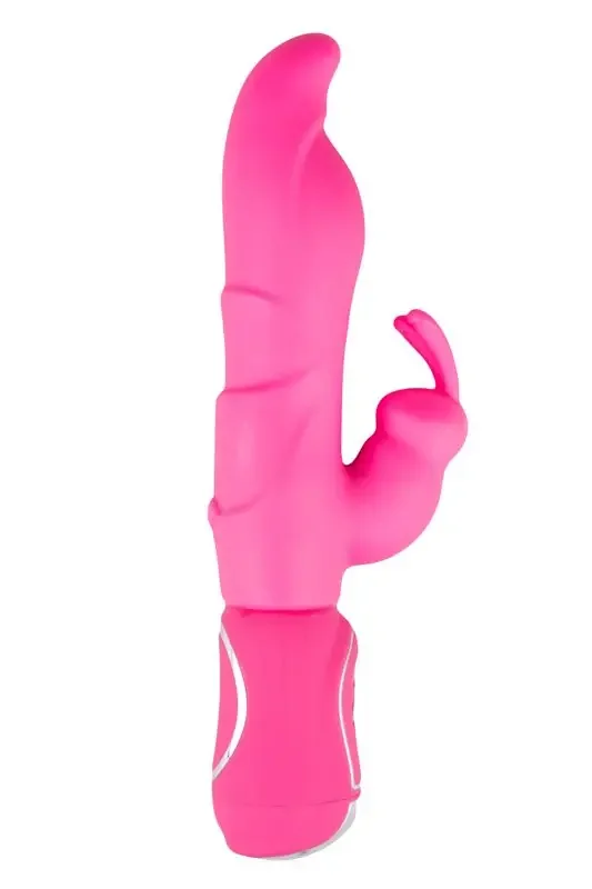 Aufblasbarer Rabbit Vibrator aus Silikon in Pink
