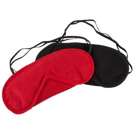 Augenmasken 2 er Set rot/schwarz