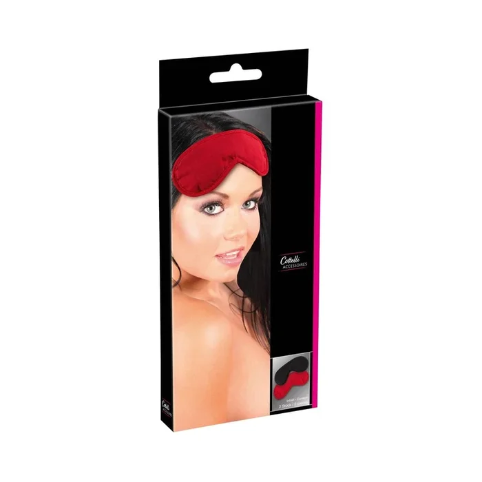 Augenmasken Set – 2 Stück – Schwarz & Rot