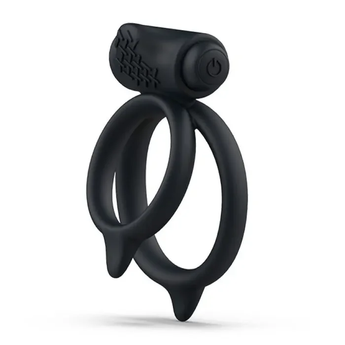B Swish – Bcharmed Basic Plus Dual Cock Ring – Schwarz
