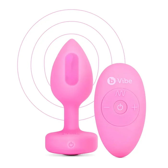 B-Vibe – Vibrating Heart Plug S/M Pink