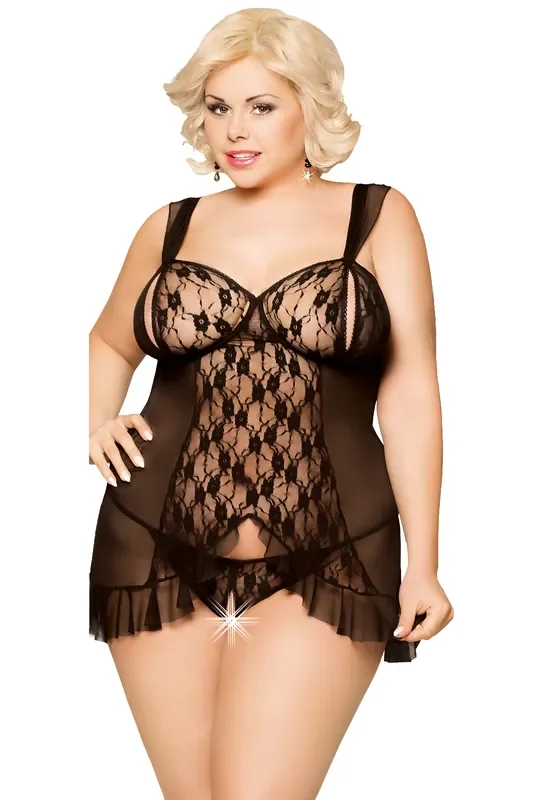 Babydoll aus Spitze und Tüll