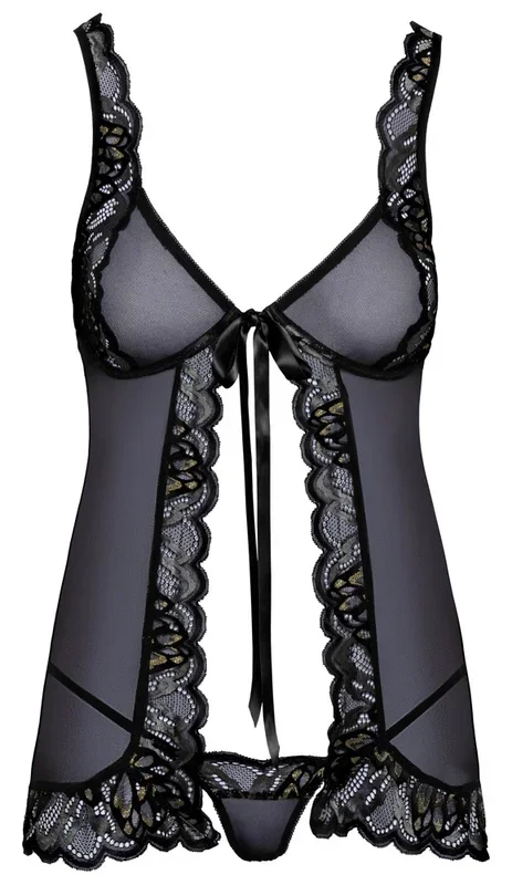Babydoll plus String mit Effektspitze kissable
