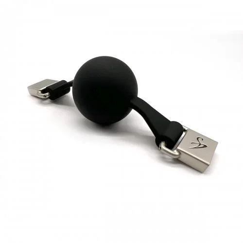 Ballknebel Ball Gag »Full« Silikon schwarz – Black Swan DesignZ