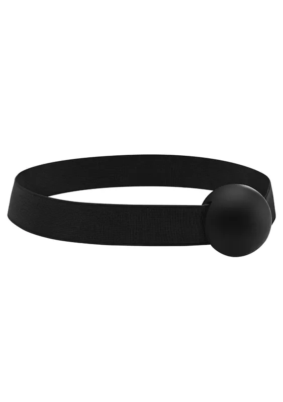 Ballknebel mit elastischem Bund schwarz