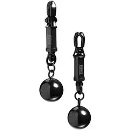 Barrel Nipple Clamps – Anpassbare Nippelklemmen mit Gewichten – 115 g – black