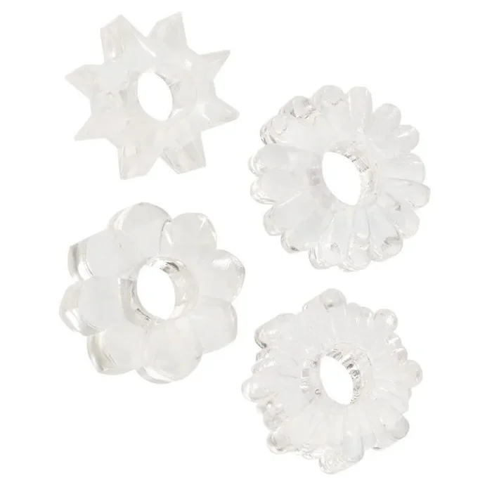 Basic Essentials Rings – Clear Set of 4