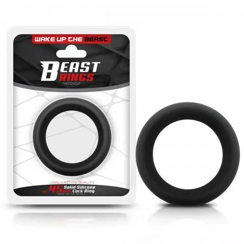 »Beast Rings« Donut-Cockring 4,5 cm Solid Silicone schwarz