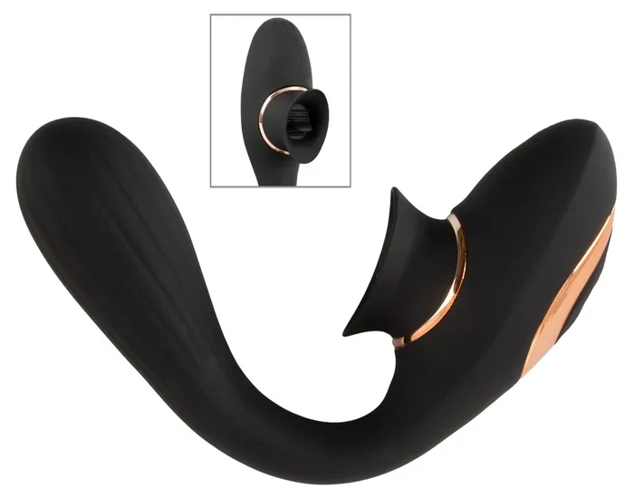 Biegsamer Klit-Vibrator mit beweglicher Zunge Best Mate Premium