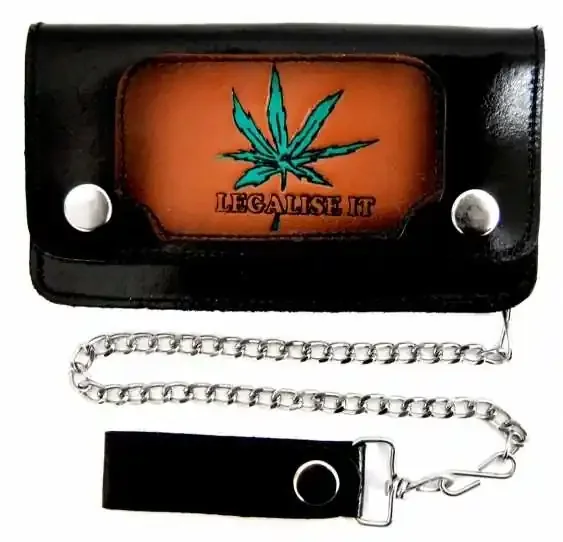 Biker Geldbörse – Legalise It Bunt