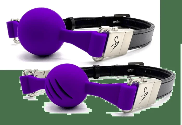 Black Swan – Gagball Set ‘Black & Purple‘