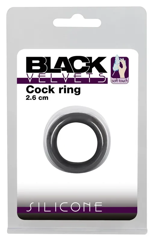 Black Velvets Cock Ring 3 8 cm