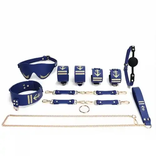 Blaues Bondage-Set