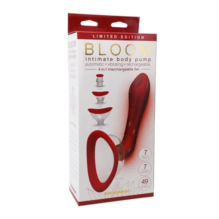 Bloom Intimate Body Automatic Vibrating Rechargeable Pump Limited Edition – Red