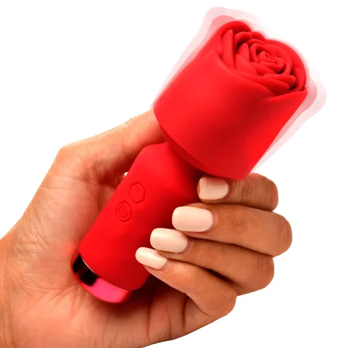 BLOOMGASM – Pleasure Rose Mini Wand Vibrator – Red