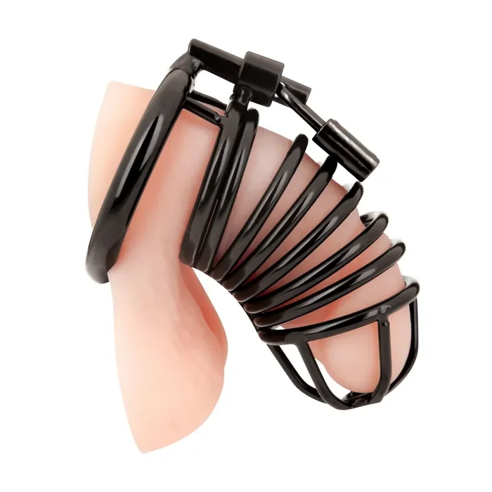 Blueline – Deluxe Chastity Cage Black