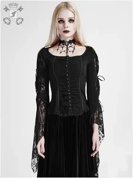 Bluse mit Spitze