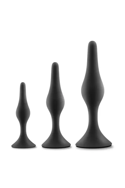 Blush – Luxe Einsteiger-Buttplug-Set Schwarz
