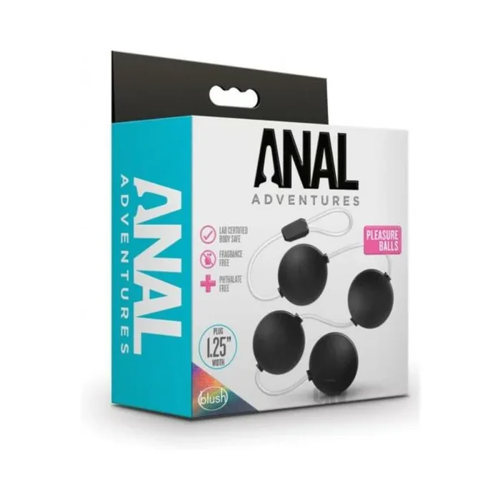 Blush Anal Adventures Pleasure Balls – Black