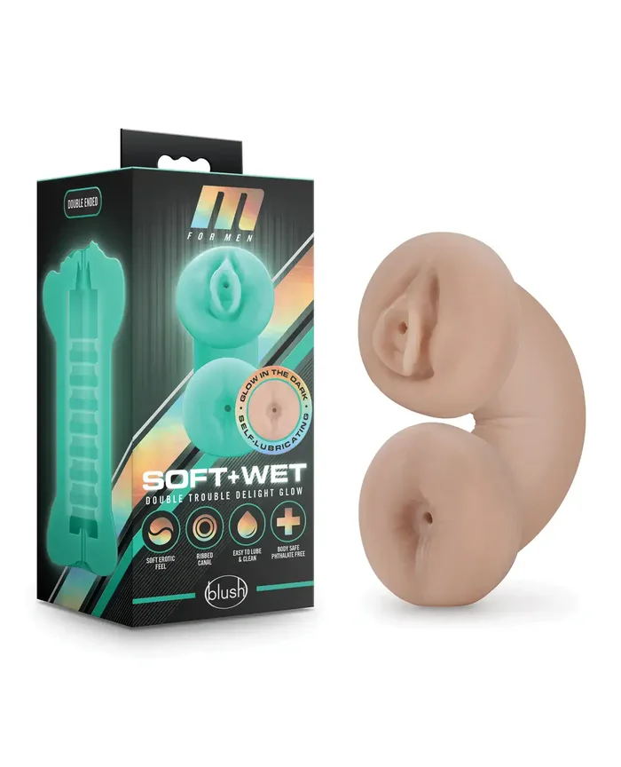 Blush M for Men Soft and Wet Double Trouble Glow in the Dark – Ivory