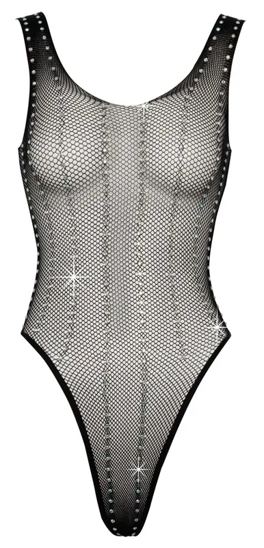 Body aus weichem Netz mit Strassbesatz in Längsstreifen-Optik Fantasy by Cottelli