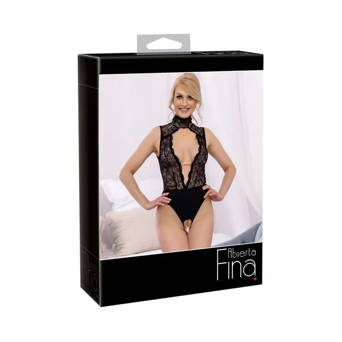 Body in Zweiteiler-Optik-Sexy Provokation>Spitze>Satin Größe-S