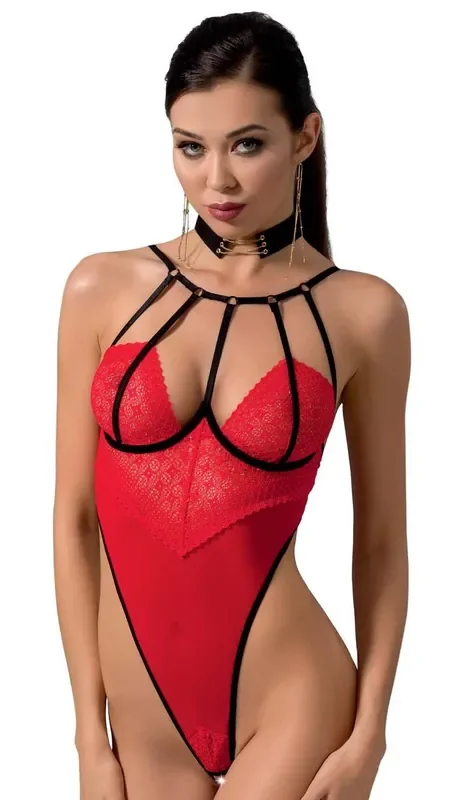Body mit Spitze Bändern (Grösse L-XL)