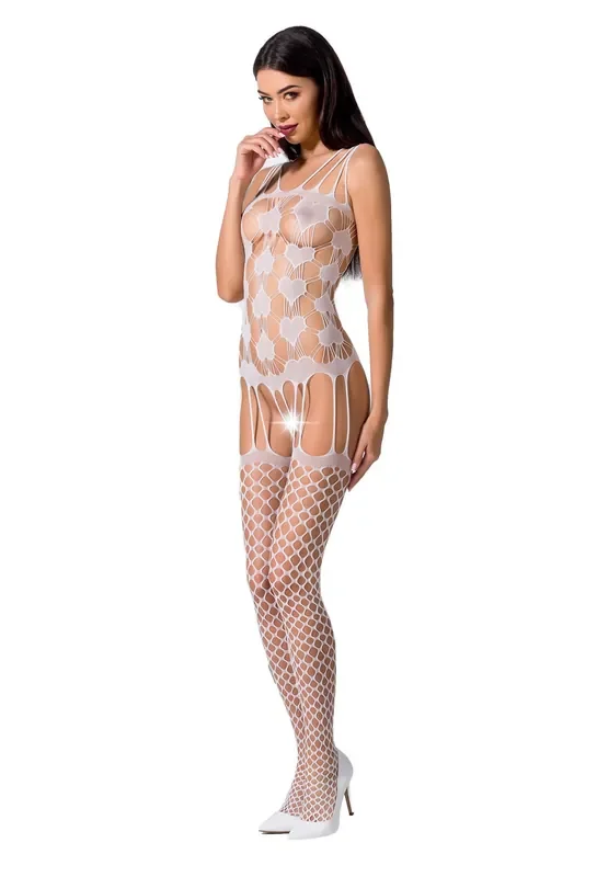 Bodystocking Strapslook weiß