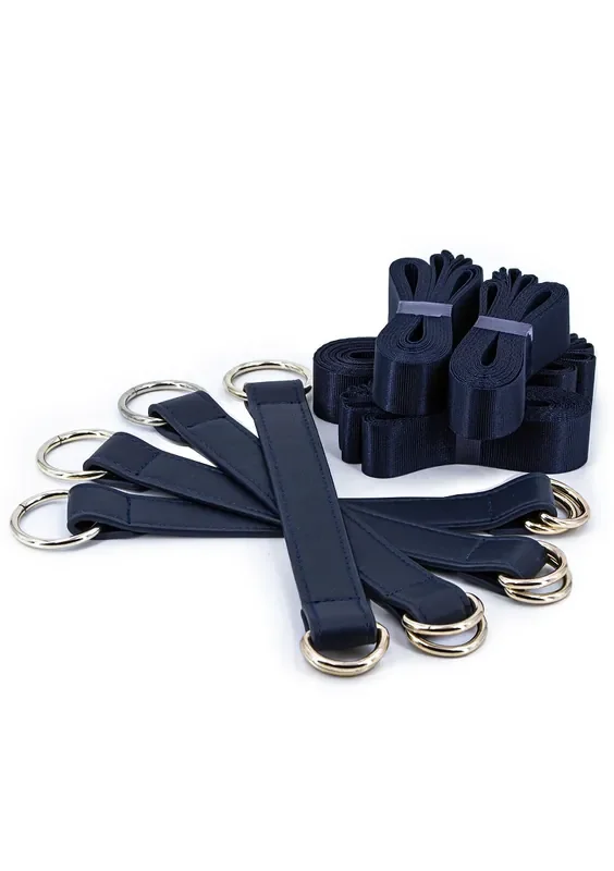 Bondage Couture Befestigungsgurte – Blau