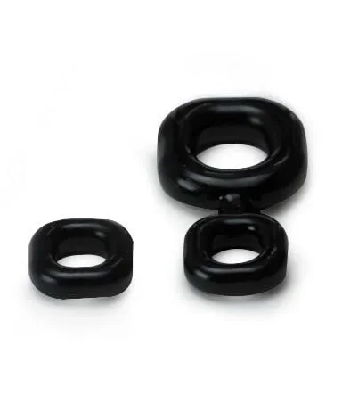Boner Kit Cockring & Ballstretcher Schwarz