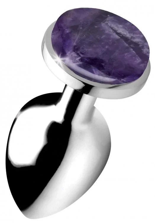 Booty Sparks Gemstones Amethyst Gem Anal Plug – Large