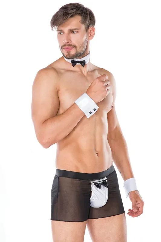 Boxershorts mit Kragen und Manschetten