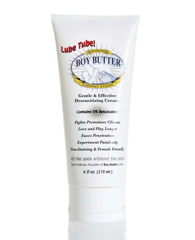 Boy Butter Desensitizing Comfort Cream – 6 oz Lube Tube