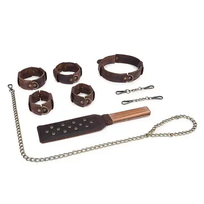 Braunes Bondage-Set