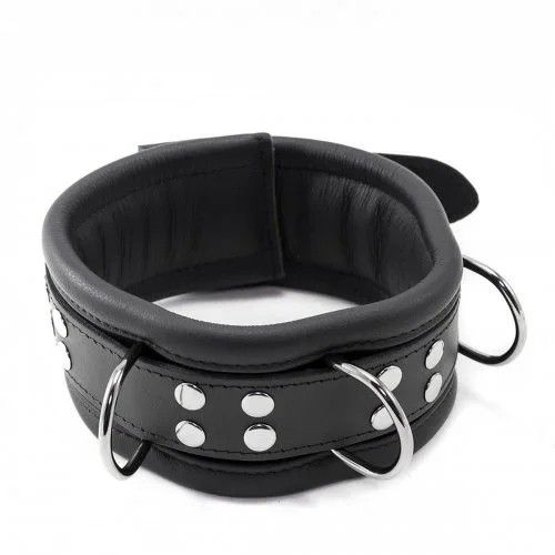 Breites Halsband aus stabilem Leder