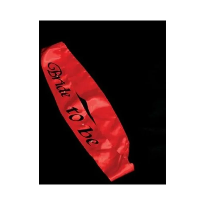 Bride to Be Flashing Sash – Red