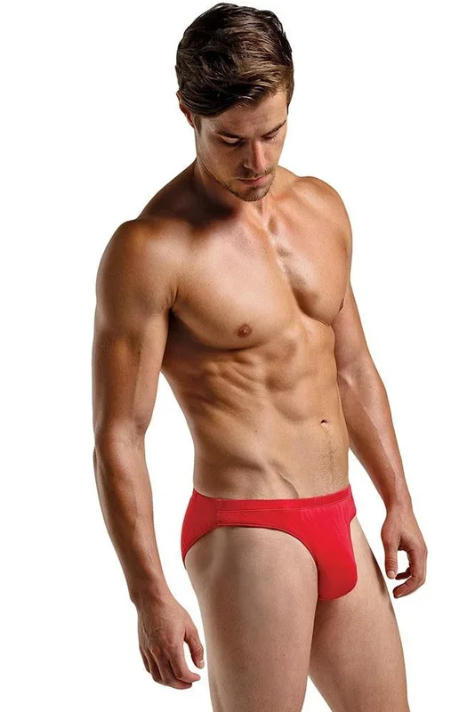 Bright Red Silk Men’s Brief in L