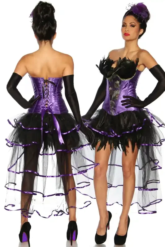 Burlesque Corsage mit dekorativer Schnürung (Grösse S)