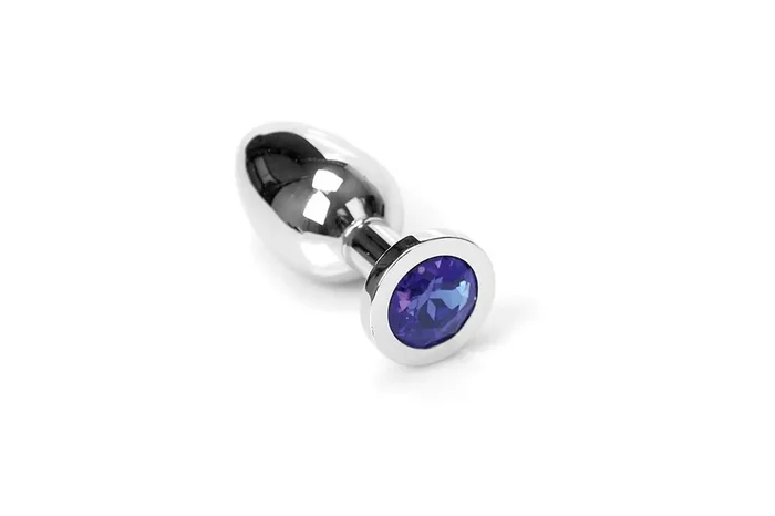Buttplug mit Juwel -Blau