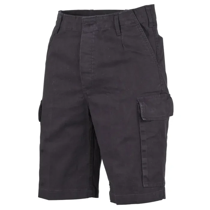 BW Moleskin Bermuda schwarz-stonewashed