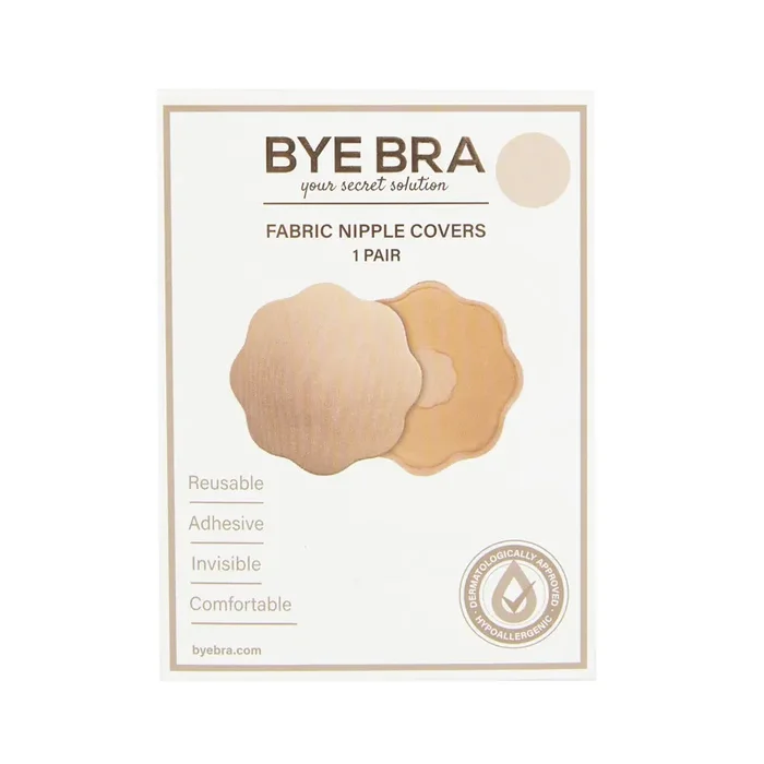 Bye Bra – Fabric Nipple Covers Nude 1 Pair